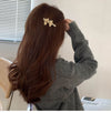 Delicate Alloy pearl Bow Hairpin