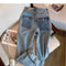 Vintage Stretchy Wide-leg Cotton Jeans