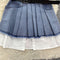 Tank Top&Pleated Skirt Denim 2Pcs