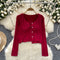 Cardigan&Knotted Camisole Knitted 2Pcs