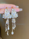 Flower Pearl Tassel Fashion Earrings