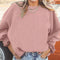 Casual Round Collar Oversized Sweatshirt