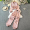 Zipped Jacket&Trousers Glossy 2Pcs