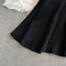 Niche Doll Collar Knitted Black Dress