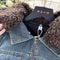 Vintage Furry Lapeled Denim Jacket