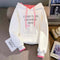 Monogrammed Color Blocking Patchwork Hoodie