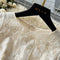 Premium Apricot Embroidered Party Dress