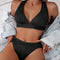 Solid Color Bikini Strappy Premium Swimwear