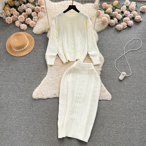 Thermal Sweater&Skirt Twisted 2Pcs
