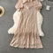 Shiny V-neck Sequined Fishtail Dress