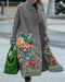 Niche Abstract Printed Tweed Coat