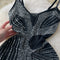 Rhinestone Studded See-through Slip Dress