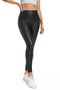 Padded PU Black Matte Bottoming Pants