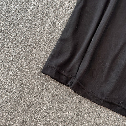 3d Flower Top&Skirt Black 2Pcs