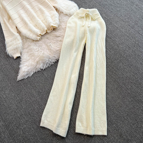 Sweater&Trousers White Sportswear 2Pcs