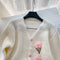 Sweetie 3D Flower Decorated Cardigan