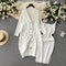 Delicate Twisted Cardigan&Slip Dress 2Pcs