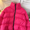 Simple Design Padded Puffy Jacket