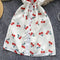 Mori Doll Collar Cherry Printed Dress