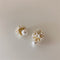 French Retro Pearl Flowers Earrings