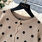 Polka Dot Cardigan&Skirt 2Pcs