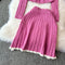 Knitwear&High-waist Skirt Premium 2Pcs