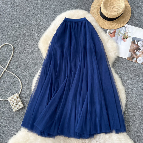Fairy A-line Puffy Mesh Skirt