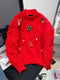 Christmas Decor Twisted Knitted Sweater