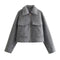 High-end Tweed Zipped Short Jacket