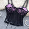 Hottie Embroidered Bow Fishbone Camisole