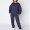 Round Collar Loose-fit Sweatshirt&Trouser 2Pcs