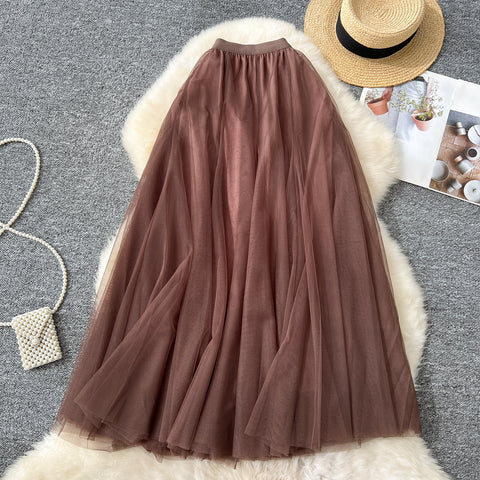 Fairy A-line Puffy Mesh Skirt