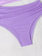 Purple Gradient Waist Simple Design Swimwear