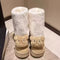 Padded Calf Cartoon Bear Snow Boots