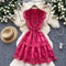 Elegant Hollowed Lace Sleeveless Dress
