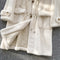 Thermal Cow-horn Button Hooded Coat