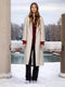 Thickened Lapel Extra-long Trench Coat