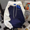 Simple Design Patchwork Fleece Hoodie