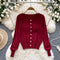 Shawl&Round Collar Cardigan Casual 2Pcs