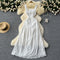 Fairy Hollowed Embroidered White Dress