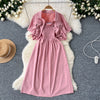 Drawstring Shirt&Pleated Dress 2Pcs