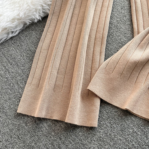 Vest&Cardigan&Trousers Tip-striped 3Pcs