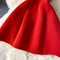 High-end Off-shoulder Puffy Red Dress