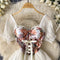 Courtly Floral Patchwork Puffy Dress