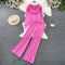 Hooded Knitwear&Trousers Knitted 2Pcs