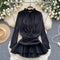 Irregular Design Ruffled Chiffon Dress