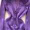 Suit Collar Satin Blazer with Choker