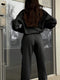 Zipped Sweatshirt&Casual Trousers 2Pcs