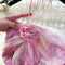 Fairy Pink Floral Halter Mesh Dress