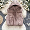 Hooded Sleeveless Padded Jacket